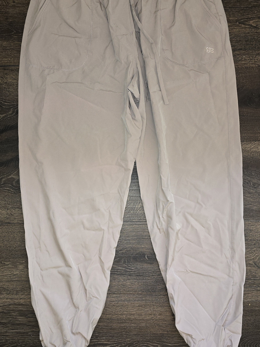Albion Pale Tan Women's Jogger Pants with Drawstring